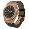 Audemars Piguet Royal Oak Rose Gold Black Leather Watch – 41mm