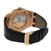 Audemars Piguet Royal Oak Rose Gold Black Leather Watch – 41mm