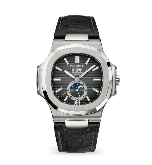 Patek Philippe Nautilus Grey Leather