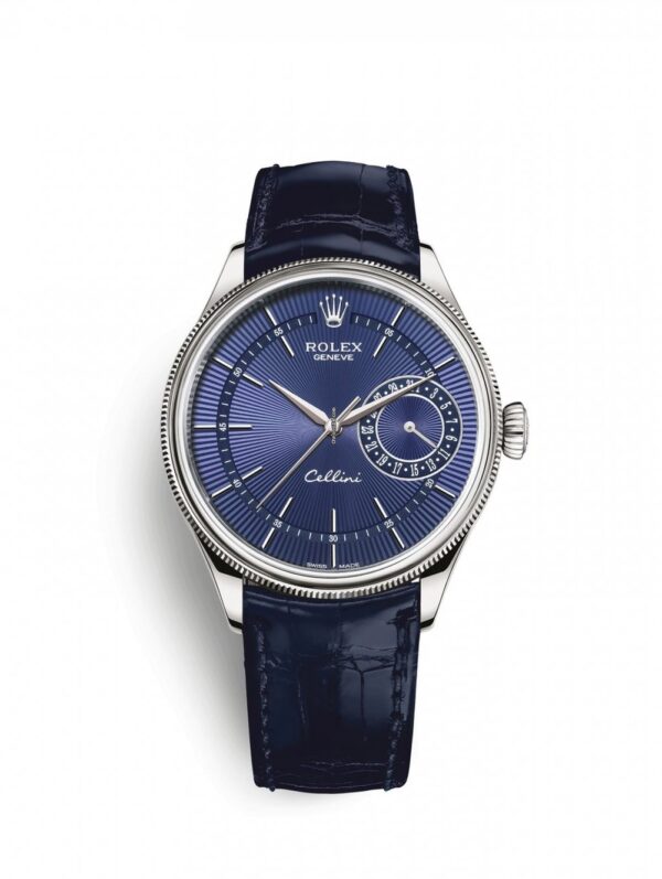 Rolex Cellini Date 50519 Blue Blue Strap