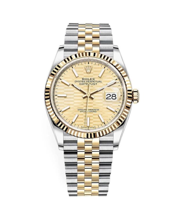 Rolex DateJust Two Tone Fluted Bracelet