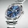 Rolex Datejust 41mm Fluted Blue Stick Dial Oyster