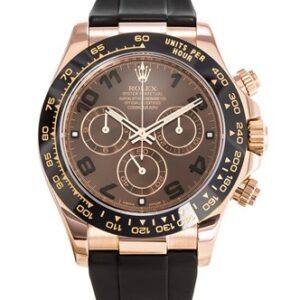 Rolex Daytona 116515ln Rose Gold Chocolate Oysterflex 40mm